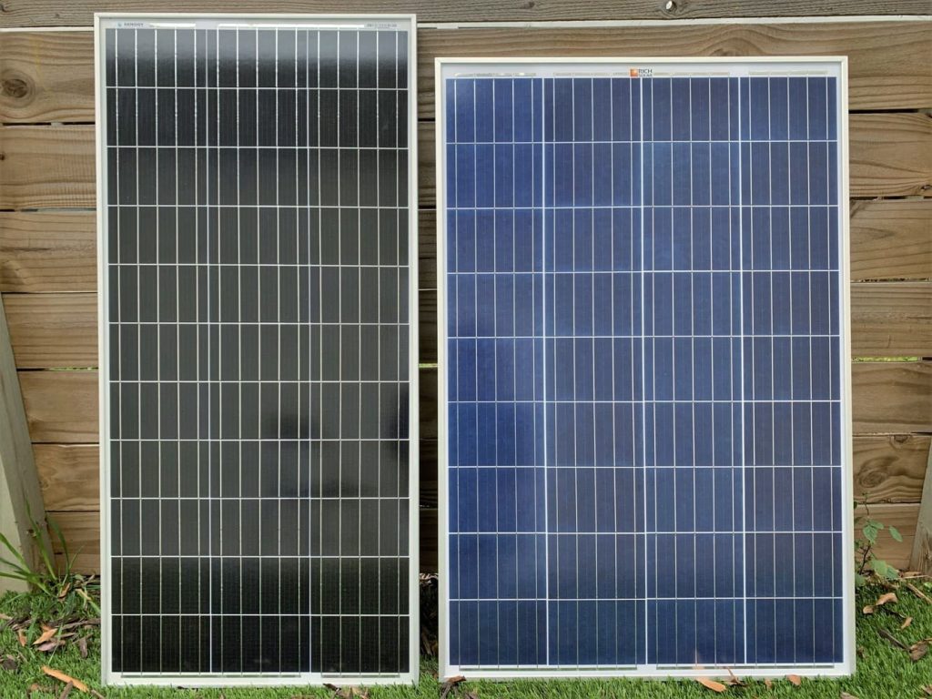 100 watt monocrystalline vs polycrystalline solar panel